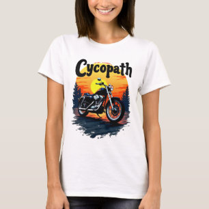Cycopath Greatest Biker T-shirt met zonsondergangg