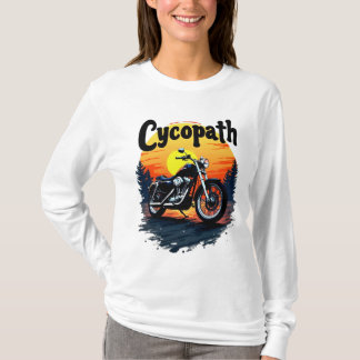 Cycopath Greatest Biker T-shirt met zonsondergangg