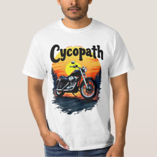 Cycopath Greatest Biker T-shirt met zonsondergangg