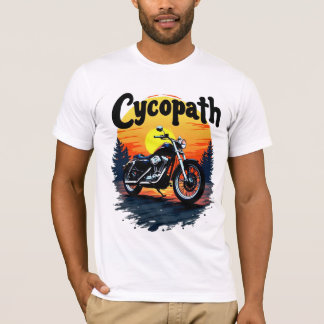 Cycopath Greatest Biker T-shirt met zonsondergangg