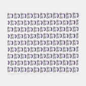 Cycopath Halloween Ghost op Paarse Fiets Fleece Deken (Voorkant (Horizontaal))