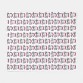 Cycopath Halloween Ghost op Roze Fiets Fleece Deken (Voorkant (Horizontaal))