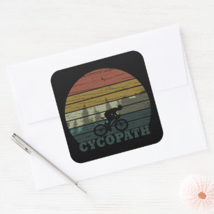 Cycopath - Mountainbiken - Grappige Fiets Vierkante Sticker
