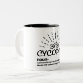 Cycopath Noun Bike Riding Mug (Devant gauche)