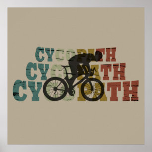 cycopath offroad fietsen wielrennen poster