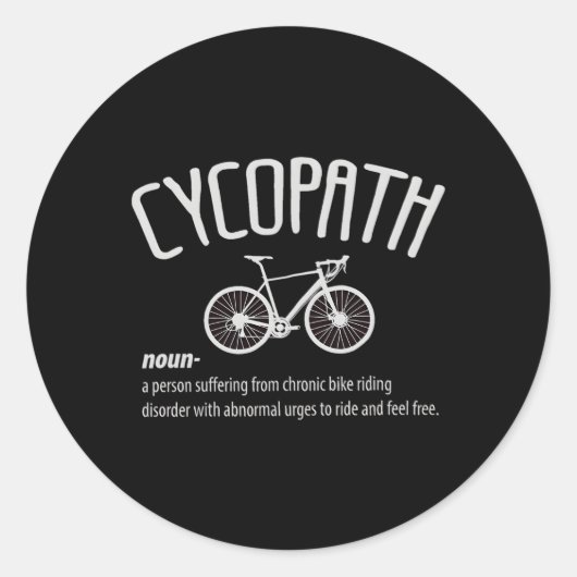 Cycopath Ronde Sticker (Voorkant)