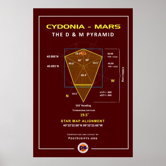 Cydonia-Mars: D&M-piramide Poster (Voorkant)