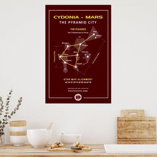 Cydonia-Mars: Pyramide City Poster (Keuken)