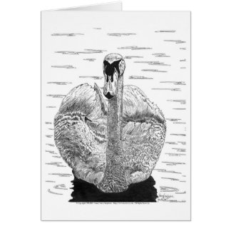 Cygne à l'encre