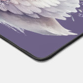 Cygne aquarelle avec fleurs de lavande (Coin)