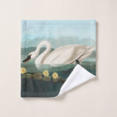 cygne audubon cygnes d'eau blanche (Gant de toilette)
