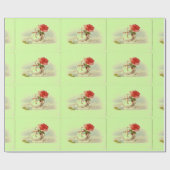 Cygne avec papier cadeau Rose (Plat)