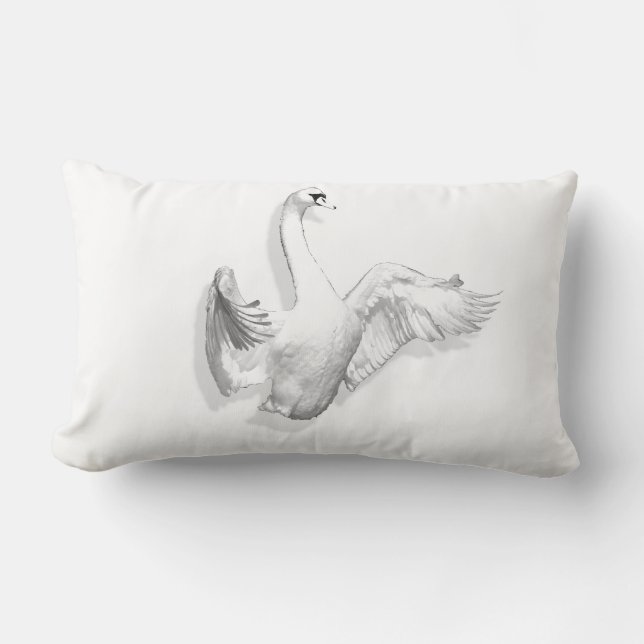 Cygne blanc - coussin (Recto)