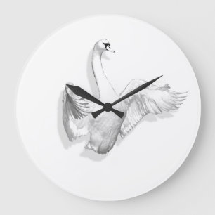Cygne blanc - horloge