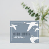 Cygne élégant, Invitation d'anniversaire (Debout devant)