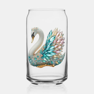 Cygne en Diamant Doré Cristal Brillants