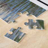 Cygne muet avec bandes bleues Puzzle puzzle (Côté)