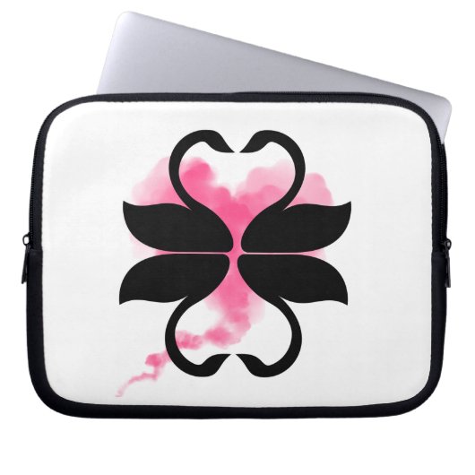  Cygnes Amour Sacs pour électronique (Devant)