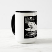 Cygnes De Bois Victoriens Sur Mug (Devant gauche)