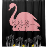 Cygnes de rideau de douche (Devant)