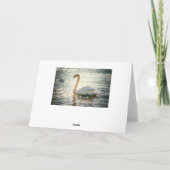 Cygnes formant une carte de Saint-Valentin de (Dos)