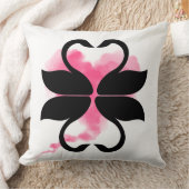 Cygnes Nuage Rose Coussin décoratif (Couverture)