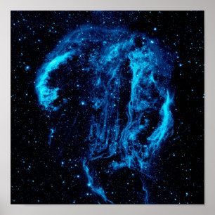 Cygnus Loop-nevel Supernovarest NASA-foto Poster