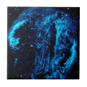 Cygnus Loop-nevel Supernovarestant NASA-foto Tegeltje