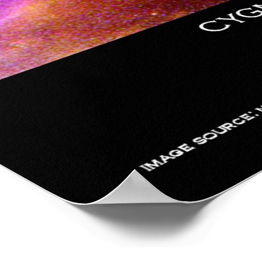 Cygnus Loop Supernova Vague Poster De L'Espace (Coin)