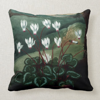 Cyklamen pillow, volledig schilderij kussen
