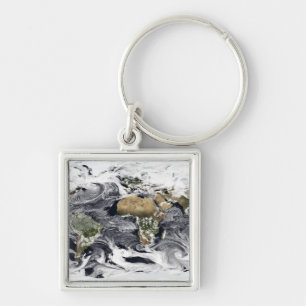 Cylindrische, op gelijke afstand projectie sleutelhanger