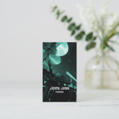 Cymbales de tambour et Carte de visite turquoise d (Debout devant)