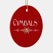 Cymbals decoratieve lijn keramisch ornament (Rechts)