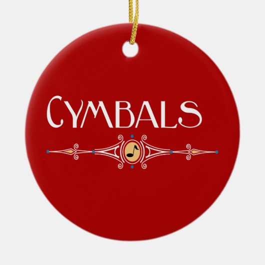 Cymbals decoratieve lijn keramisch ornament (Voorkant)