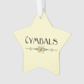 Cymbals decoratieve lijn ornament (voorkant)