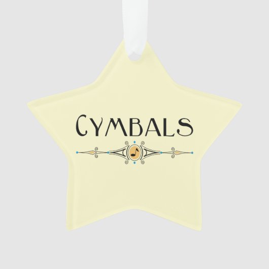 Cymbals decoratieve lijn ornament (voorkant)