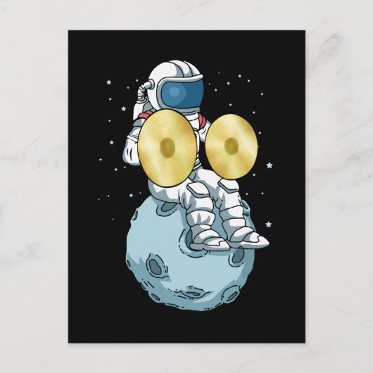 Cymbals Gift Men Marching Band Music Cymbal Briefkaart (Voorkant)