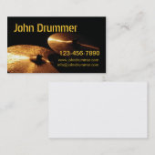 cymbals, John Drummer, www.johndrummer.cominfo@... Visitekaartje (Voorkant / Achterkant)