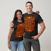 Cymbidium Orchid Bohemian Floral Graphic T-shirt (Unisex)
