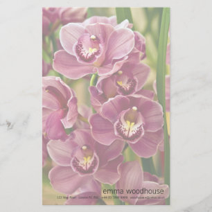 Cymbidium Orchid Briefpapier