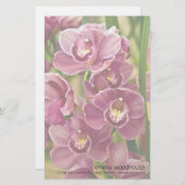 Cymbidium Orchid Briefpapier (Voorkant / Achterkant)