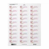 Cymbidium Orchid Bruiloft Retouradres Labels (Full Sheet)