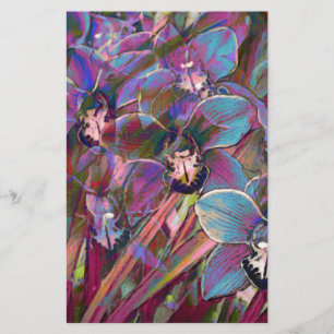 Cymbidium orchid carnaval briefpapier