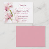 Cymbidium Orchid Mariage Réception Insertion Carte (Devant / Derrière)