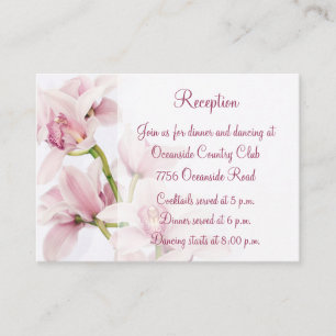 Cymbidium Orchid Mariage Réception Insertion Carte