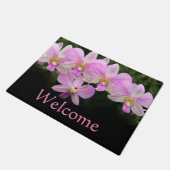 Cymbidium orchid roze bloemen deurmat (Schuin)
