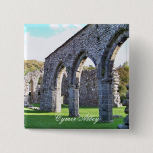 CYMER ABBEY WALES VIERKANTE BUTTON 5,1 CM