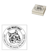 Cymric Cat Return-adres Rubberstempel (Gestempeld)