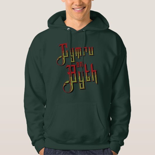 Cymru Am Byth. Le Sweat - shirt à capuche du Pays  (Devant)