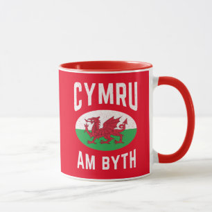 Cymru Am Byth Wales Flag Proud Welsh Rugby Mok